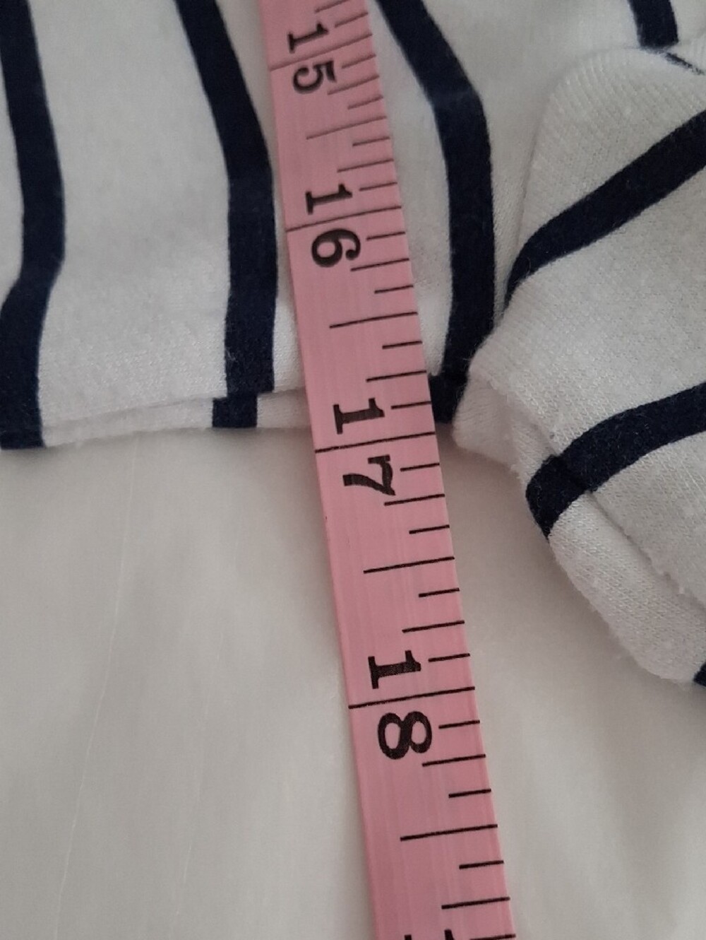 Lilly Pulitzer White Dress/Cover up with Navy Stripes Long-Sleeve Hooded - Picture 8 of 10
